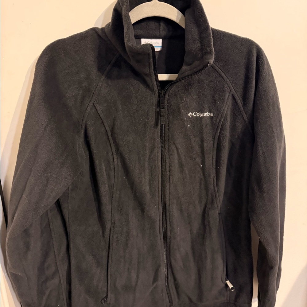 Columbia Charcoal Full-Zip Fleece Jacket